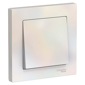 Выключатель одноклавишный AtlasDesign SE жемчуг в сборе в Иркутске