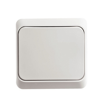 Выключатель одноклавишный ЭТЮД SE накладной белый в Иркутске