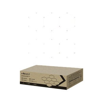 Светильник светодиодный ДБО-HEXAGON 8С-35065 350Вт 230В 6500К 8 сот 0.5м шнур с вилкой 2350х2442мм NEOX в Иркутске