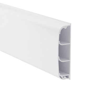 Кабель-канал плинтусного типа 90х25 мм, трехсекционный, с крышкой DKC в Иркутске