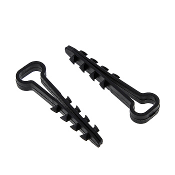 Дюбель-хомут 6-12 мм для плоского кабеля черный (упак. 50шт) EKF в Иркутске