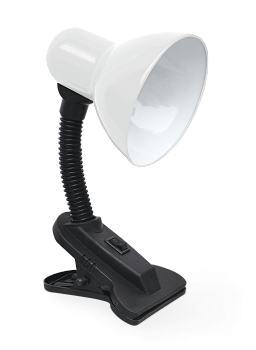 Светильник настольный под лампу на прищепке СНП 21Б-E27 230В БЕЛЫЙ (с подвесом) IN HOME в Иркутске