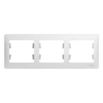 Рамка тройная Glossa SE белая в Иркутске