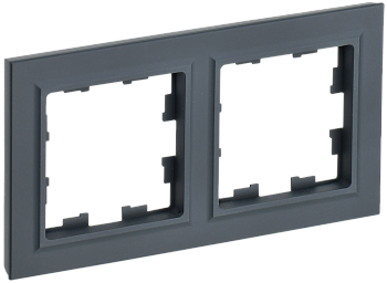 Рамка двойная BRITE IEK графит в Иркутске