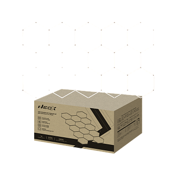 Светильник светодиодный ДБО-HEXAGON 14С-57065 570Вт 230В 6500К 14 сот 0.5м шнур с вилкой 4027х2325мм NEOX в Иркутске