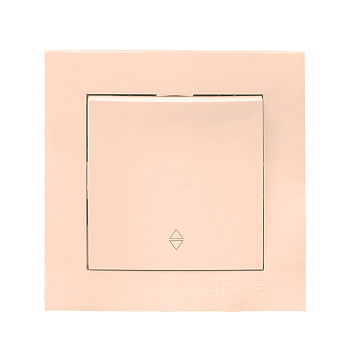 Валенсия выключатель 1-клавишный 10А кремовый проходной EKF PROxima в Иркутске