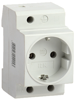 Розетка РАр10-3-ОП с заземлением на DIN-рейку IEK в Иркутске