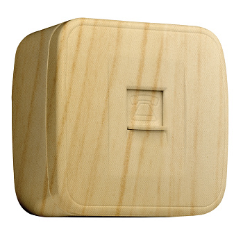 Розетка Phone 1-местная ОП Минск светлое дерево EKF в Иркутске