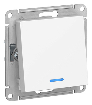 Переключатель одноклавишный AtlasDesign SE с подсветкой лотос в Иркутске