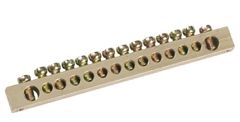 Шина IEK PEN "земля-ноль" 6х9мм 14/2 (14групп/креп по краям) в Иркутске