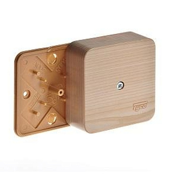 Коробка распределительная для кабель-канала 80х80х25мм сосна в Иркутске