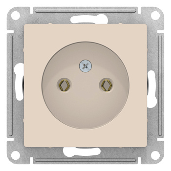 Розетка одинарная AtlasDesign SE бежевая в Иркутске