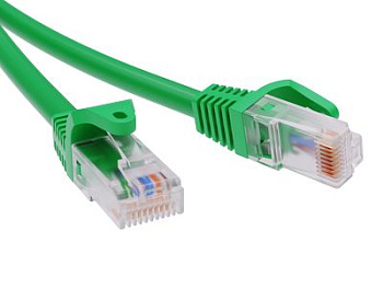 Патч-корд неэкр. CAT5E U/UTP 4х2, LSZH, зелёный, 0.5м ДКС в Иркутске