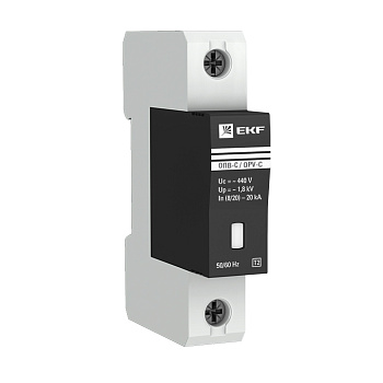 Ограничитель импульсного перенапряжения ОПС1-С 1Р In=20kA Un=400B Im=40kA EKF в Иркутске