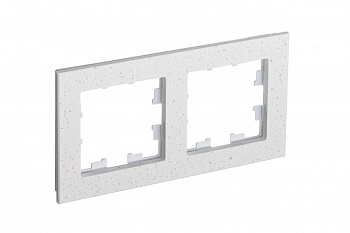 Рамка двойная AtlasDesign Nature SE мрамор крем роял в Иркутске