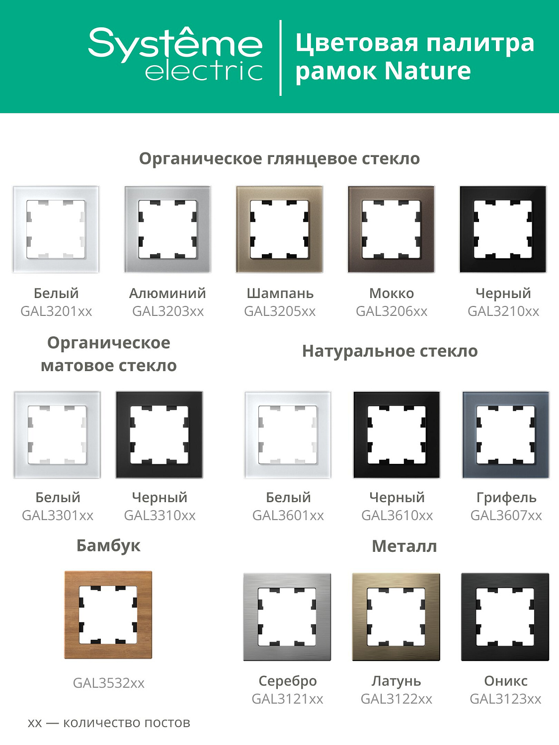 Рамка четырехместная AtlasDesign Nature SE стекло белая