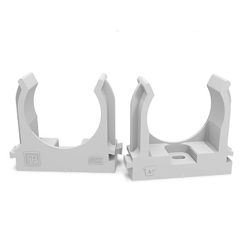 Крепеж-клипса для труб для прямого монтажа серая 32 мм Промрукав в Иркутске