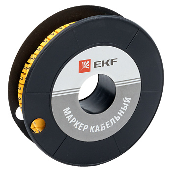 Маркер кабельный 6,0 мм2 "3" (350 шт.) (ЕС-3) EKF PROxima в Иркутске
