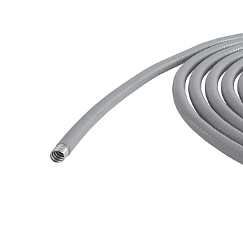 Металлорукав DN 26мм в гладкой ПВХ изоляции, Dвн 26,5 мм, Dнар 34,0, 25 м, цвет серый DKC в Иркутске