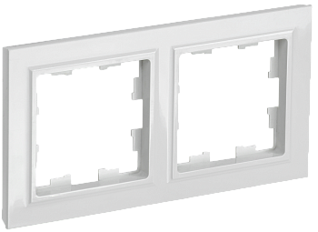 Рамка двойная BRITE IEK белая в Иркутске