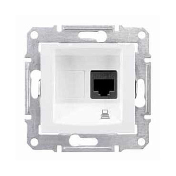 Розетка компьютерная SEDNA Schneider Electric белая в Иркутске