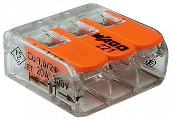 Зажим WAGO клеммный 221-413 3x4 в Иркутске