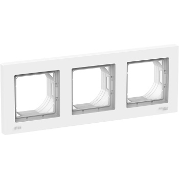 Рамка тройная AtlasDesign AQUA IP44 SE белая в Иркутске