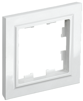 Рамка одинарная BRITE IEK белая в Иркутске