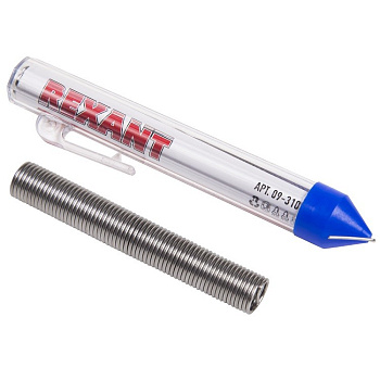 Припой с канифолью 20гр. d=1.0мм (Sn60 Pb40 Flux 2.2%) REXANT в Иркутске