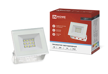 Прожектор светодиодный СДО-7 20Вт 230В 6500К IP65 белый IN HOME в Иркутске