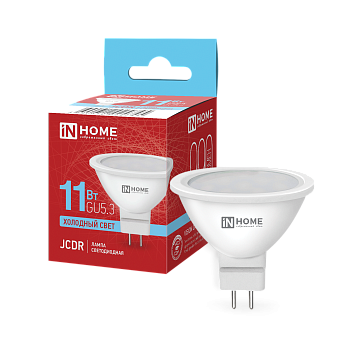 Лампа светодиодная LED-JCDR-VC 11Вт 230В GU5.3 6500К 990Лм IN HOME в Иркутске