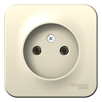 Розетка одинарная BLANCA SE с изоляционной пластиной накладная молочная в Иркутске