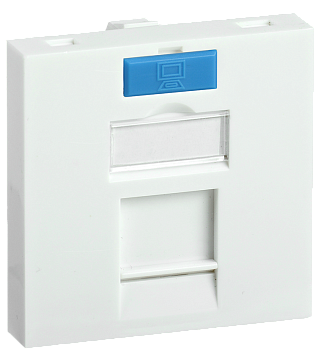 Вставка 45х45мм для 1 модуля Keystone Jack с маркером ITK в Иркутске