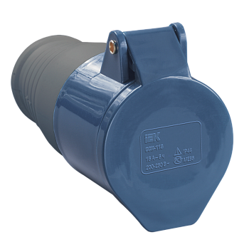 Розетка 223 переносная 2Р+РЕ 32А 220В IP44 IEK в Иркутске