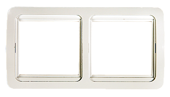 Рамка двойная горизонтальная CLASSICO белая 2302H IN HOME в Иркутске