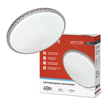 Светильник светодиодный серии DECO MYSTERY 48Вт 230В 6500К 4320Лм 390х78мм IN HOME в Иркутске