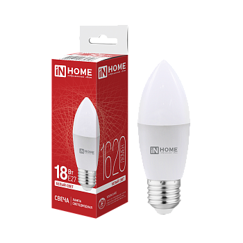 Лампа светодиодная LED-СВЕЧА-VC 14Вт 230В E27 4000K 1330Лм IN HOME в Иркутске