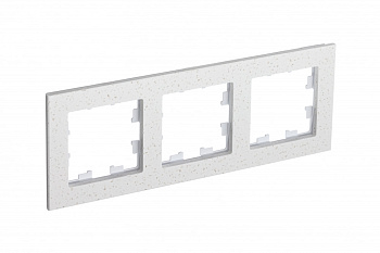 Рамка тройная AtlasDesign Nature SE мрамор крем роял в Иркутске