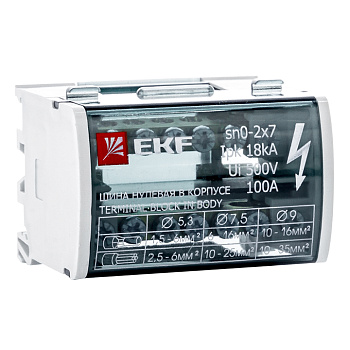 Шина нулевая в корпусе (2х7) EKF PROxima в Иркутске