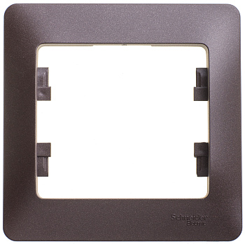 Рамка одинарная Glossa SE шоколад в Иркутске