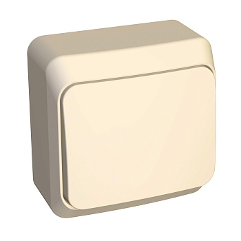 Выключатель одноклавишный ЭТЮД SE накладной крем в Иркутске