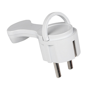 Вилка угловая плоская с/з белая "СТЕЛС" 16А 250В EKF PROxima в Иркутске