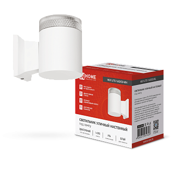 Светильник уличный настенный односторонний НБУ LITE-1хGX53-WH алюминиевый белый IP54 IN HOME в Иркутске