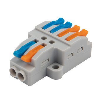 Разветвительная клемма REXANT с рычажком 2-4 0,08-4 мм с монтажной площадкой в Иркутске