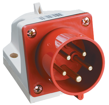 Вилка 525 стационарная 3Р+РЕ+N 32А 380В IP44 IEK в Иркутске