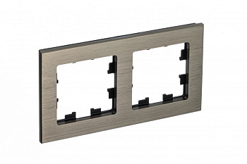 Рамка двойная AtlasDesign Nature SE металл латунь в Иркутске