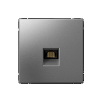 ARTGALLERY РОЗЕТКА компьютерная RJ45, кат. 6A, механизм, СТАЛЬ в Иркутске