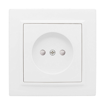 Розетка одинарная со шторками Минск EKF белая в Иркутске