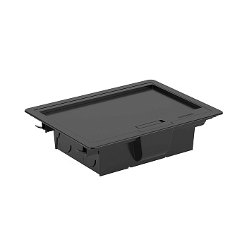 Лючок напольный 12 мод, черный RAL 9005 DKC в Иркутске