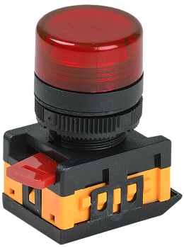 Лампа AL-22TE сигнальная d22мм красная неон 240В цилиндр IEK в Иркутске